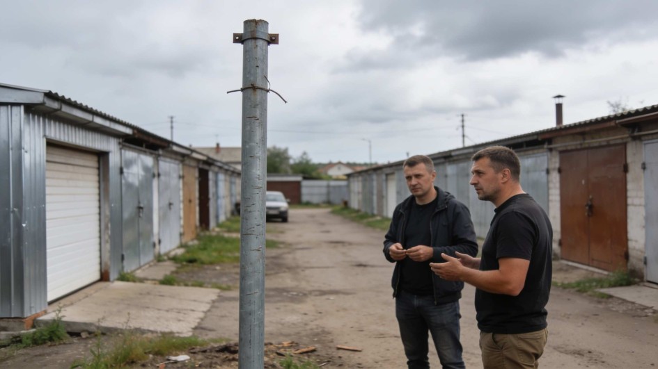 В Барановичах демонтировали необычный знак в гаражном кооперативе