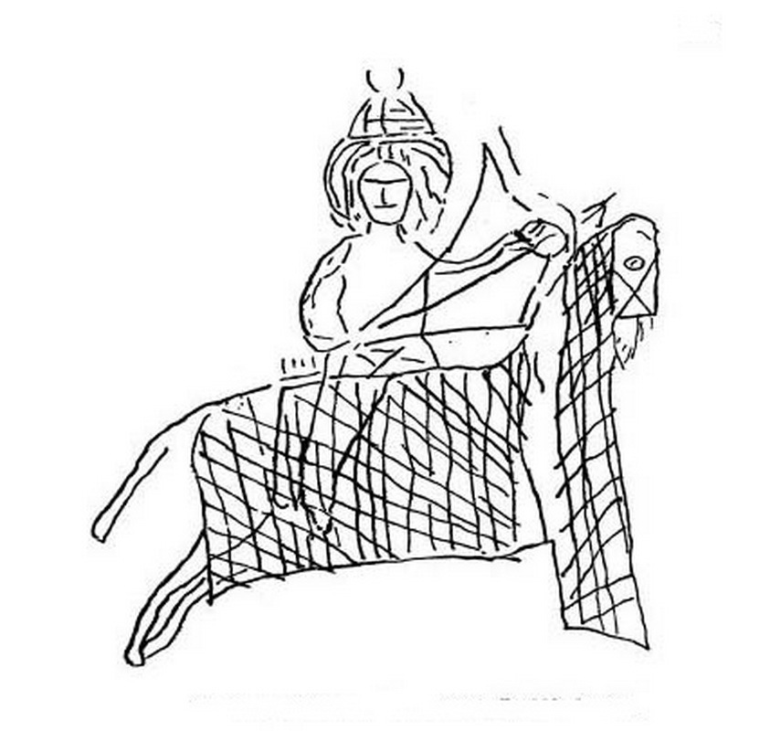 ​Парфянский лучник. Римское граффити из Дура-Европоса. Источники: Parthians and Sassanian Perses. — Osprey Publishing, Men-at Arms Series 175 - Парфянские эмигранты в римской армии | Warspot.ru