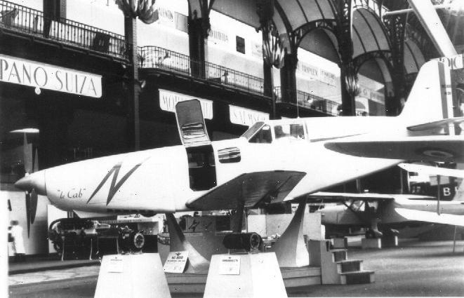 ​Макет NC-800 Le Cab на Парижской авиавыставке, 1946 год - Пассажирские истребители | Warspot.ru