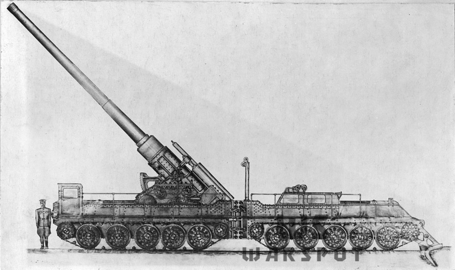 ​Проект САУ с 210-мм орудием БР-17 на сочленённом шасси Т-34 - Крупнокалиберные кабриолеты | Warspot.ru