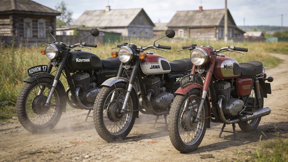 Сравнение Ковровец-175, Jawa-250 и «Минск» М1М: какой мотоцикл надежнее в реальной эксплуатации