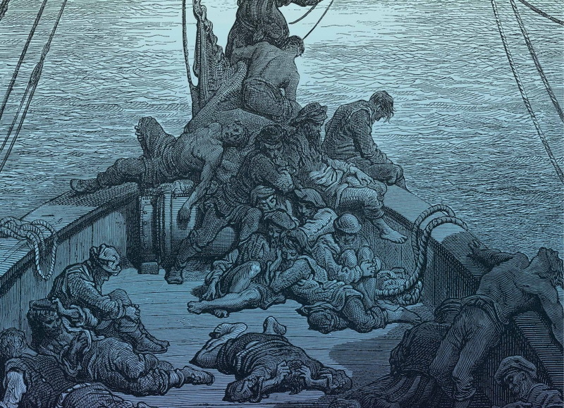 ​Сражённые цингой моряки. Иллюстрация Гюстава Доре - Лимон — верный друг морехода | Warspot.ru