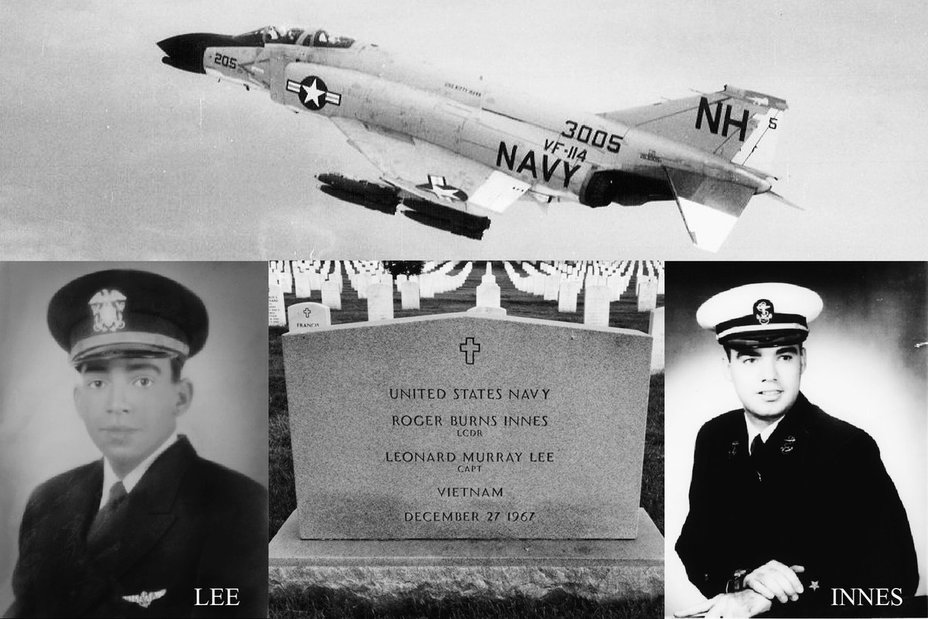​F-4B № 153005, на сбитие которого из винтовки Мосина 27 декабря 1967 года претендовал северовьетнамский крестьянин, и его экипаж. Самолёт сфотографирован во время боевого вылета над ДРВ в апреле 1967 года ​​​Twitter, Christiansburg Institute, Inc. - Легко ли сбить «Фантом» из винтовки? | Warspot.ru
