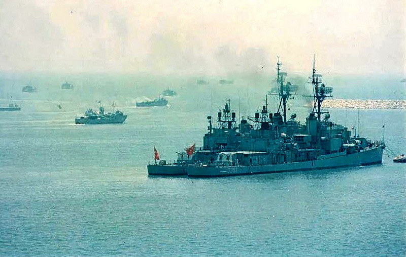 ​Турецкие корабли покидают Мерсин, 19 июля 1974 года. Источник: Edward J. Erickson, Mesut Uyar. Phase Line Attila: the amphibious campaign for Cyprus, 1974 - Остров на пути к войне | Warspot.ru