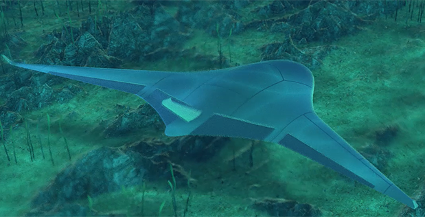 ​Художественный рендер подводного беспилотника darpa.mil - Проект Manta Ray: DARPA заказывает подводные беспилотники | Warspot.ru