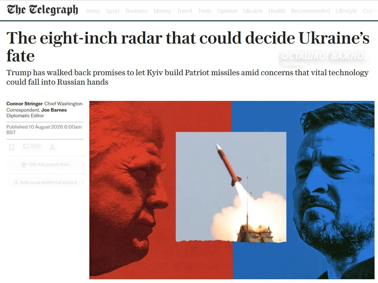 Производство Patriot: Трамп отказался от передачи технологий Украине