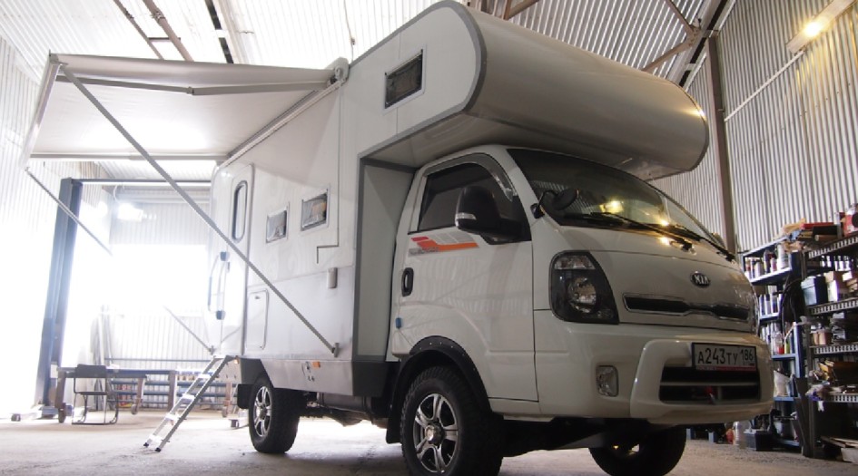 KIA Bongo 4WD с модулем для проживания