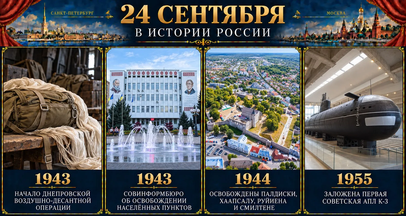24 сентября: ключевые события, изменившие ход российской истории