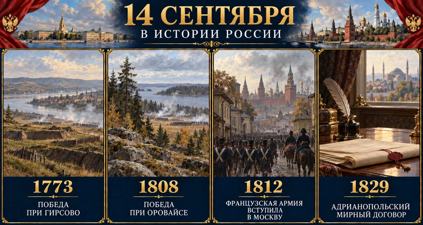 14 сентября: ключевые события, изменившие ход российской истории