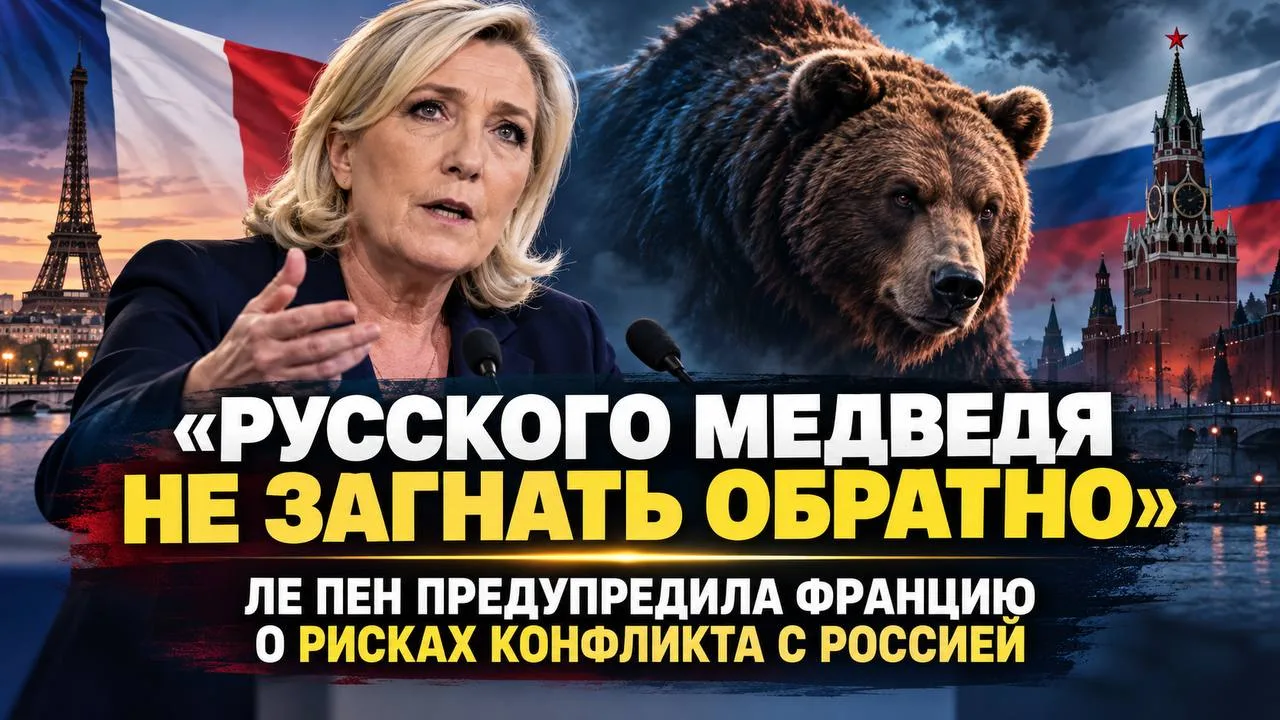 «Русского медведя не вернуть обратно»: Ле Пен предупредила Францию о рисках конфликта с Россией