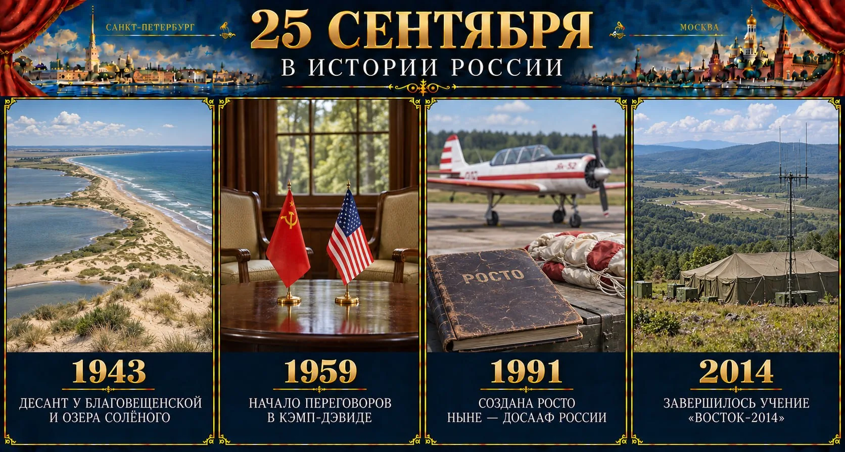 25 сентября: ключевые события, изменившие ход российской истории