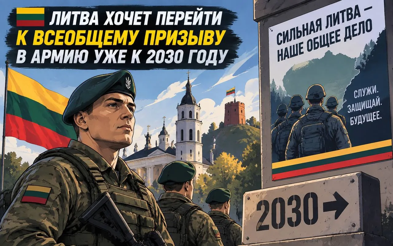 Литва стремится перейти к всеобщему призыву в армию уже к 2030 году