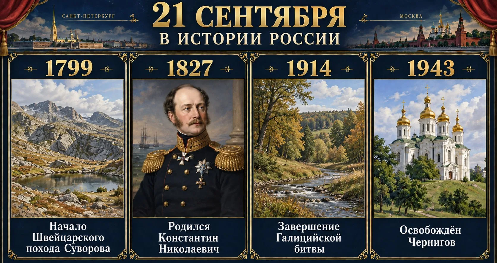 21 сентября: ключевые события, оставившие след в истории России