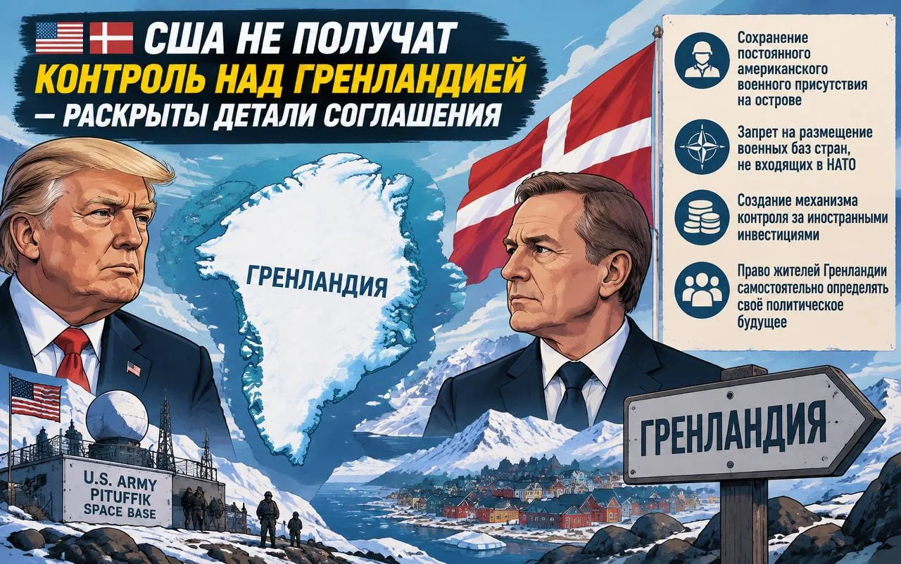 США не получат власть над Гренландией: раскрыты детали соглашения