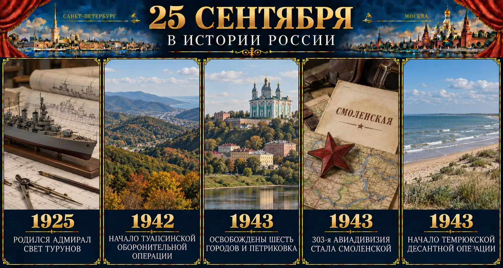 25 сентября: ключевые события, изменившие ход российской истории