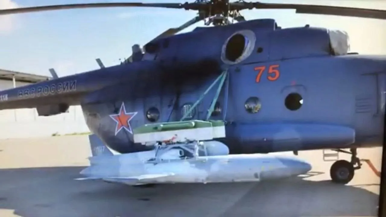 Пусковые устройства для крылатых ракет на вертолете Ми-8АРТШ-ВН