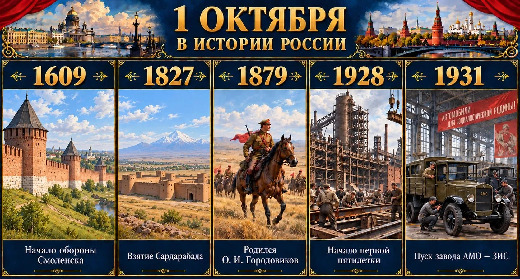 1 октября: ключевые события, изменившие ход российской истории