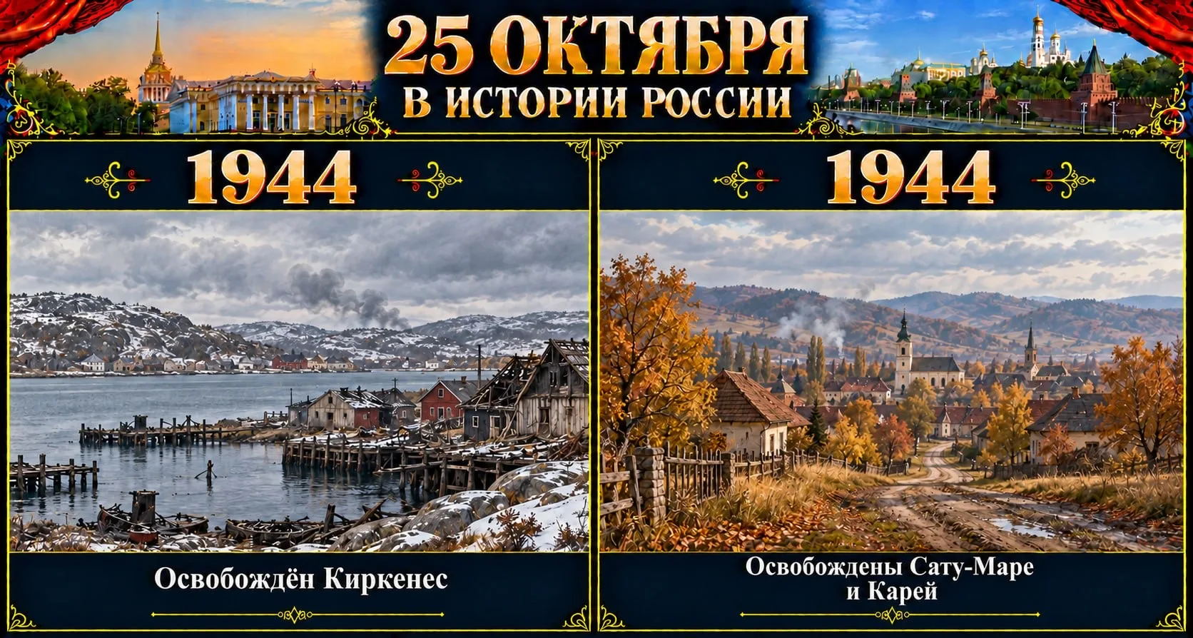 25 октября: ключевые события, изменившие ход российской истории