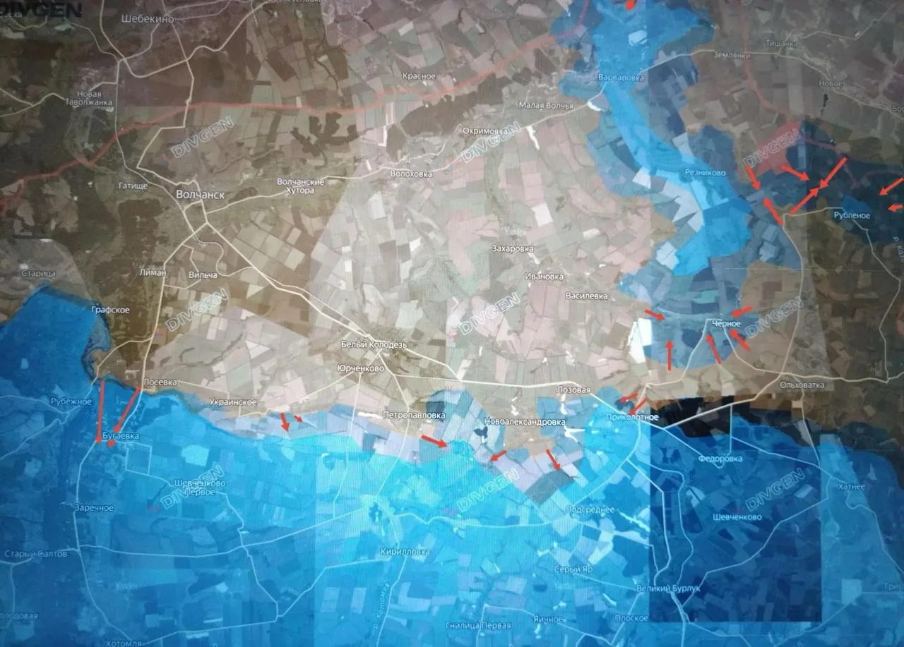 Карта боевых действий сегодня - Новости СВО 01.10.2026: Великобурлукское направление. Волчанский участок
