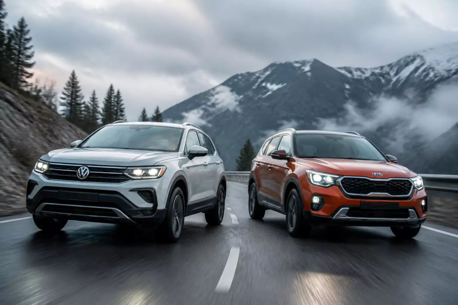 Volkswagen Taos и Kia Seltos 2026: кто лучше сочетает удобство и драйв в новом сезоне