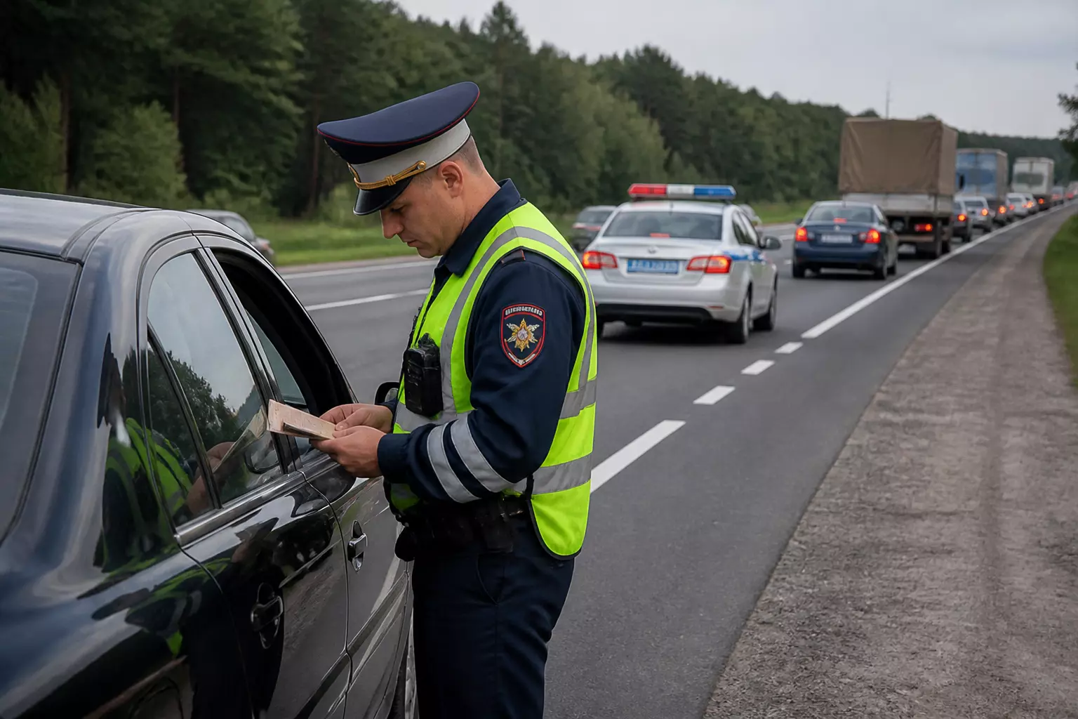 Когда попытка обогнать патрульный автомобиль обернётся штрафом до 7 500 рублей и лишением прав