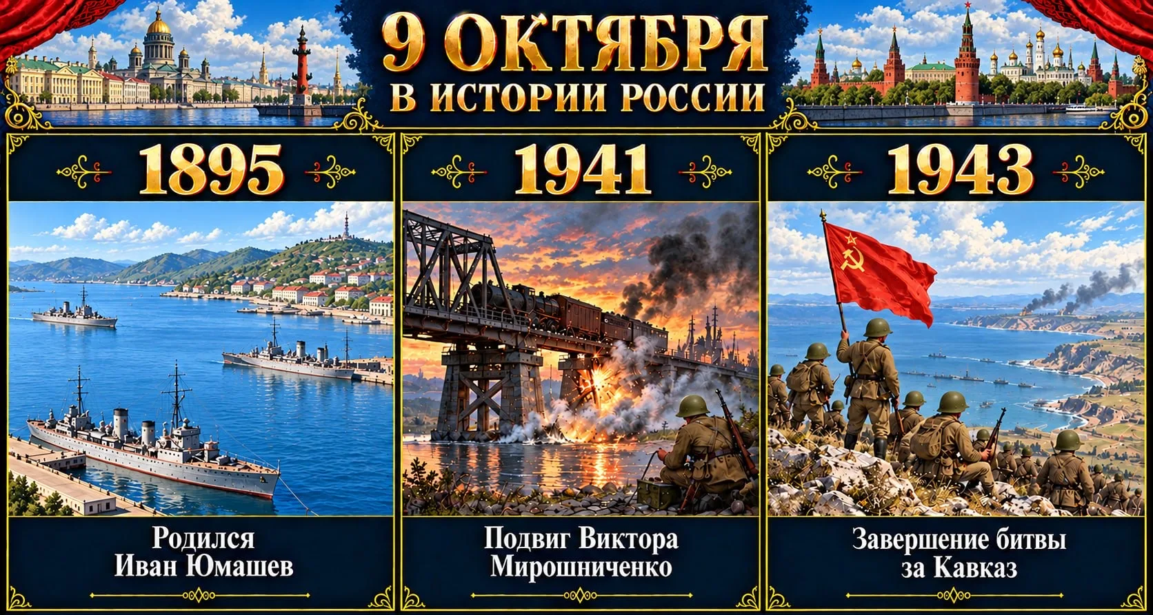 9 октября: значимые события, изменившие ход российской истории
