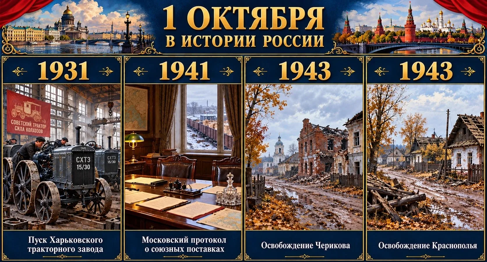 1 октября: ключевые события, изменившие ход российской истории