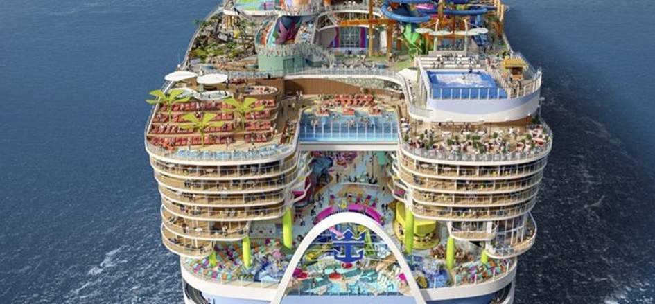 Icon of the Seas и пять крупнейших круизных лайнеров вместимостью до 7600 человек